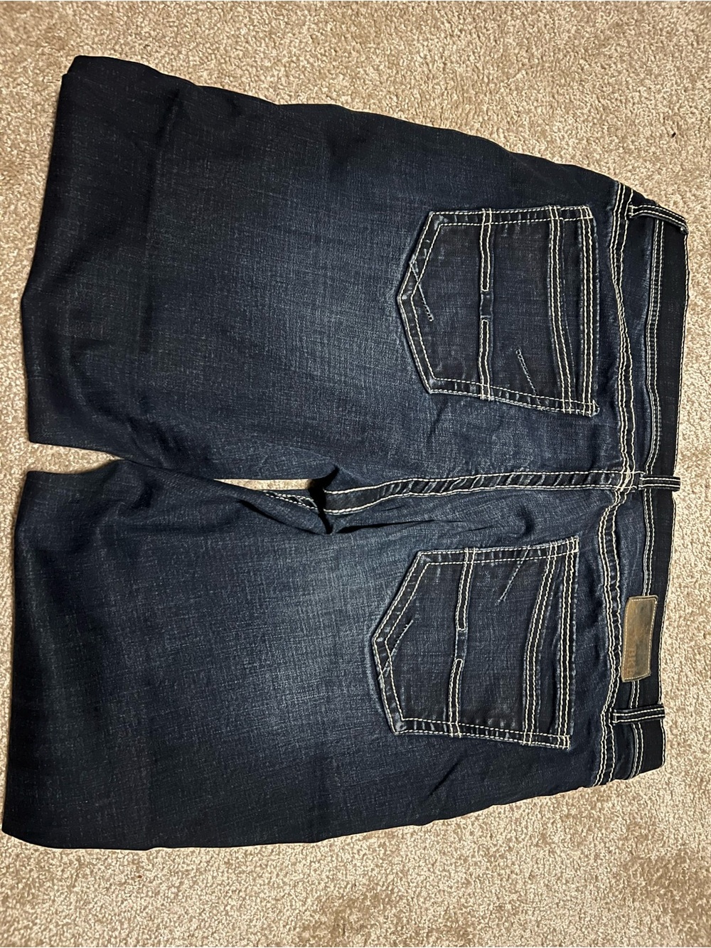 NWOT BKE Buckle Jeans Men’s 40x32 Dark Wash Jake Straight Denim Stitched